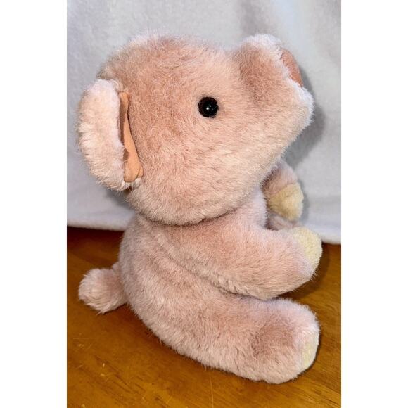 Mary Meyer 9” Pig Piglet Plush Pink Stuffed Farm Animal Suede Ears and Nose - Picture 6 of 8